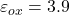 \varepsilon_{ox} = 3.9