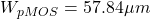 W_{pMOS} = 57.84 \mu m