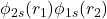 \phi_{2s}(r_1)\phi_{1s}(r_2)