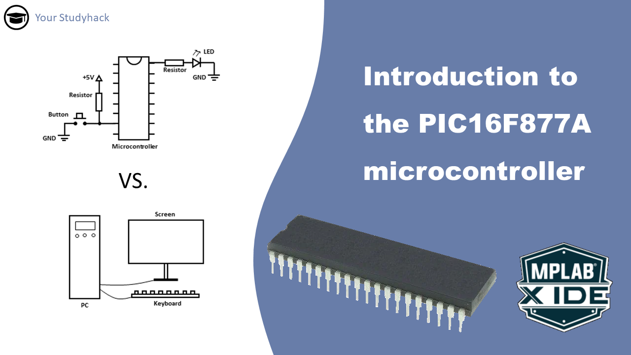 Featured image of the introduction to the PIC16F877A microcontroller