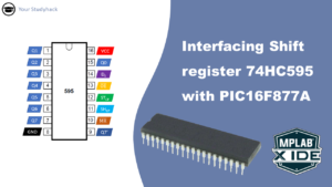 Featured image of interfacing shift register 74HC595 with PIC16F877A