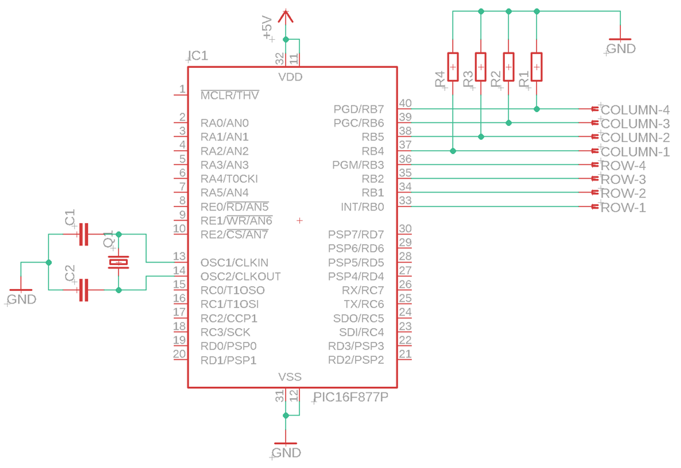 Keypad circuit